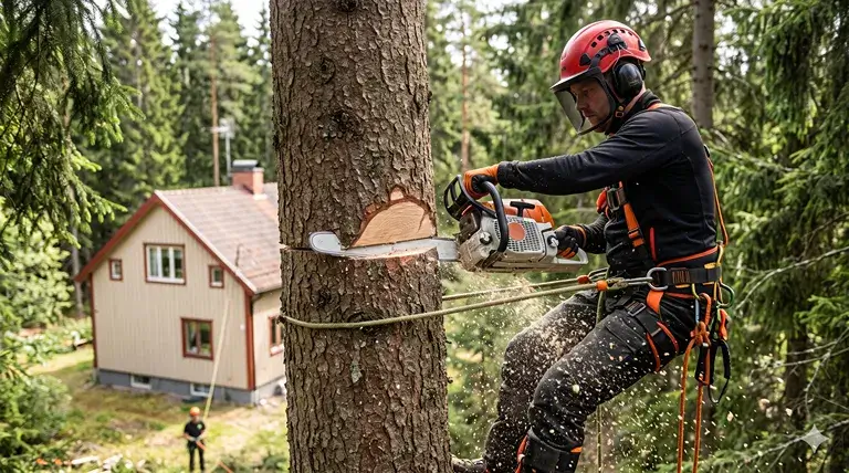 Trädfällning bild